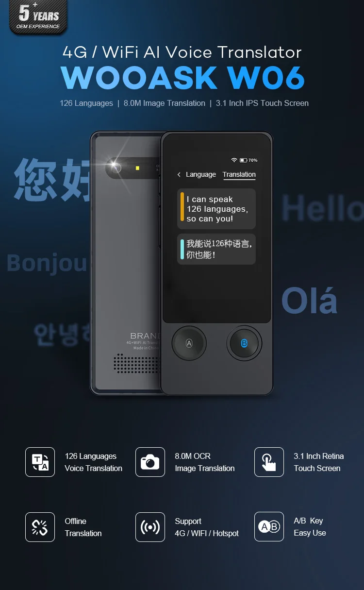 
Voice/Speech Translator 126 Language All Way Translaion Support Photo Translate Pocket Language Translator 