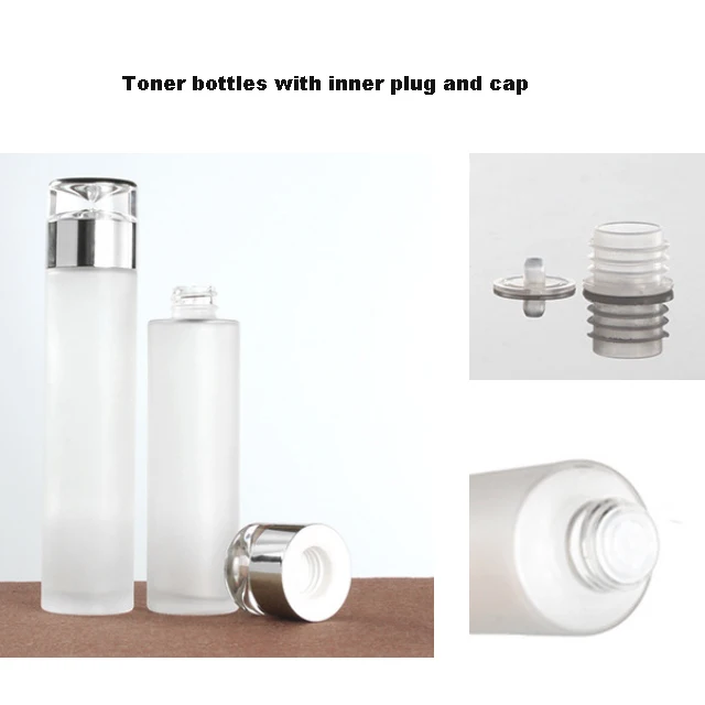 Hengjian Stocked 20ml 30ml 40ml 60ml 80ml 100ml 120ml Frosted Glass Cosmetic Perfume Spray Pump Bottle With Silver Cap