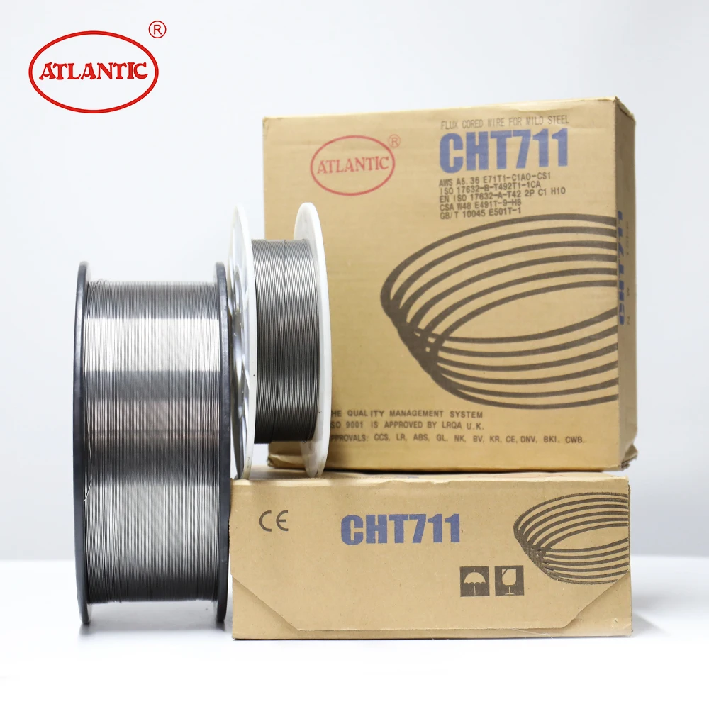 

ATLANTIC Factory Price 70 Years Brand AWS CHT711 E71T-1C E71T1 Flux Cored Welding Wire