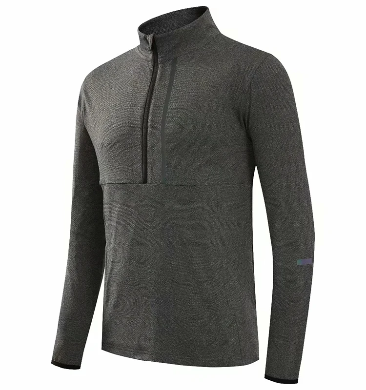 

2020 Cheap Price Comfortable SoccerJersey Long Sleeve With Half Zip Fitness Shirt