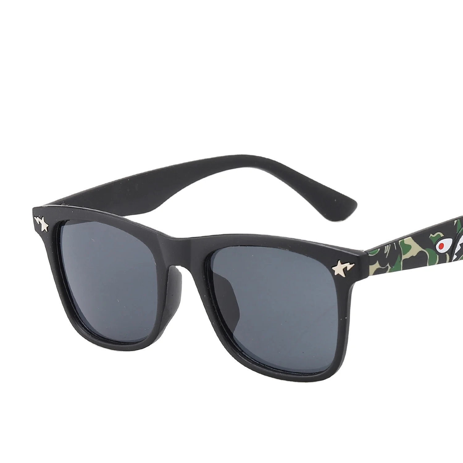 

RENNES [RTS] New PC Thick Frame Trend Color Film Sun glasses Fashion Square Sunglasses CE For Men Eyewear Glasses, Picture