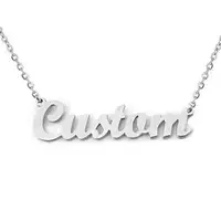

Wholesale Fashion Custom Name Letter Alphabet Choker Chain 18k Gold Plated Stainless Steel Jewelry Pendant Necklace