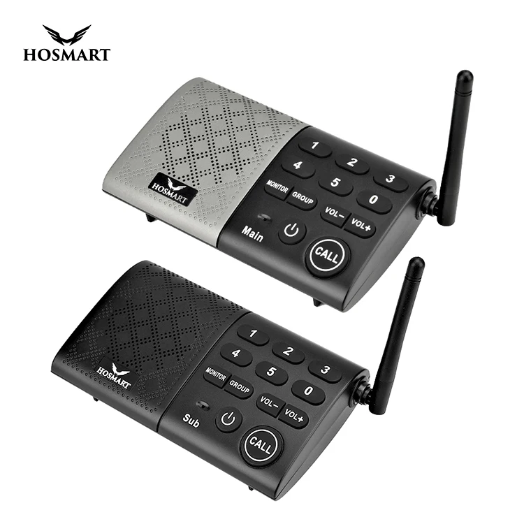 

Two 2 Way Intercom System Wireless Full Duplex Communications for Home, Office, Business
