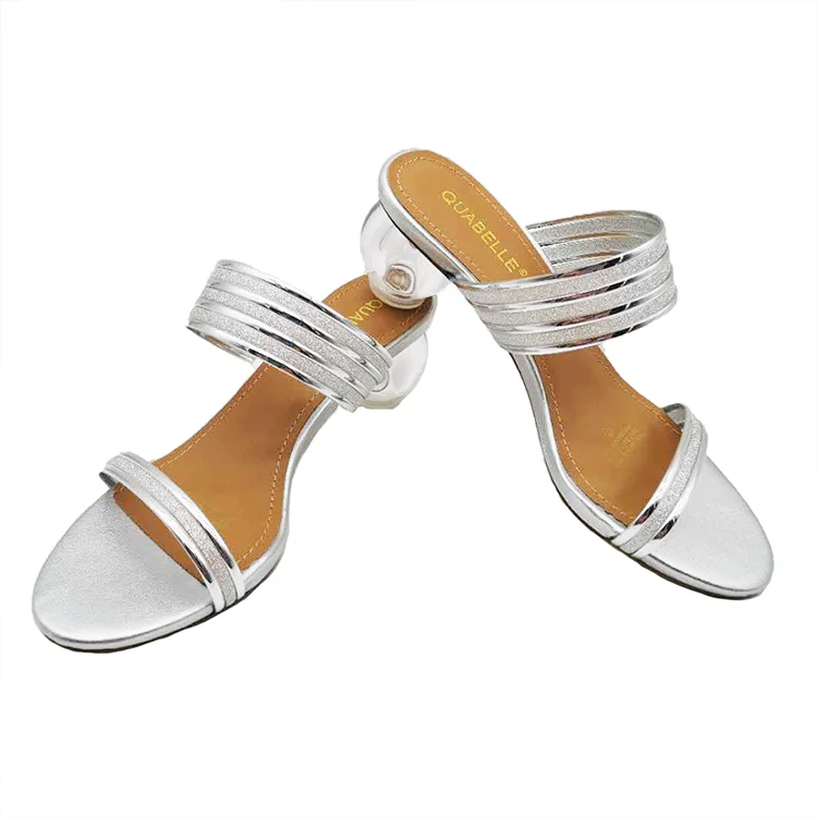 

new ladies sandals heels 2020 fashion round heel transparent heel specialty supplier sandal