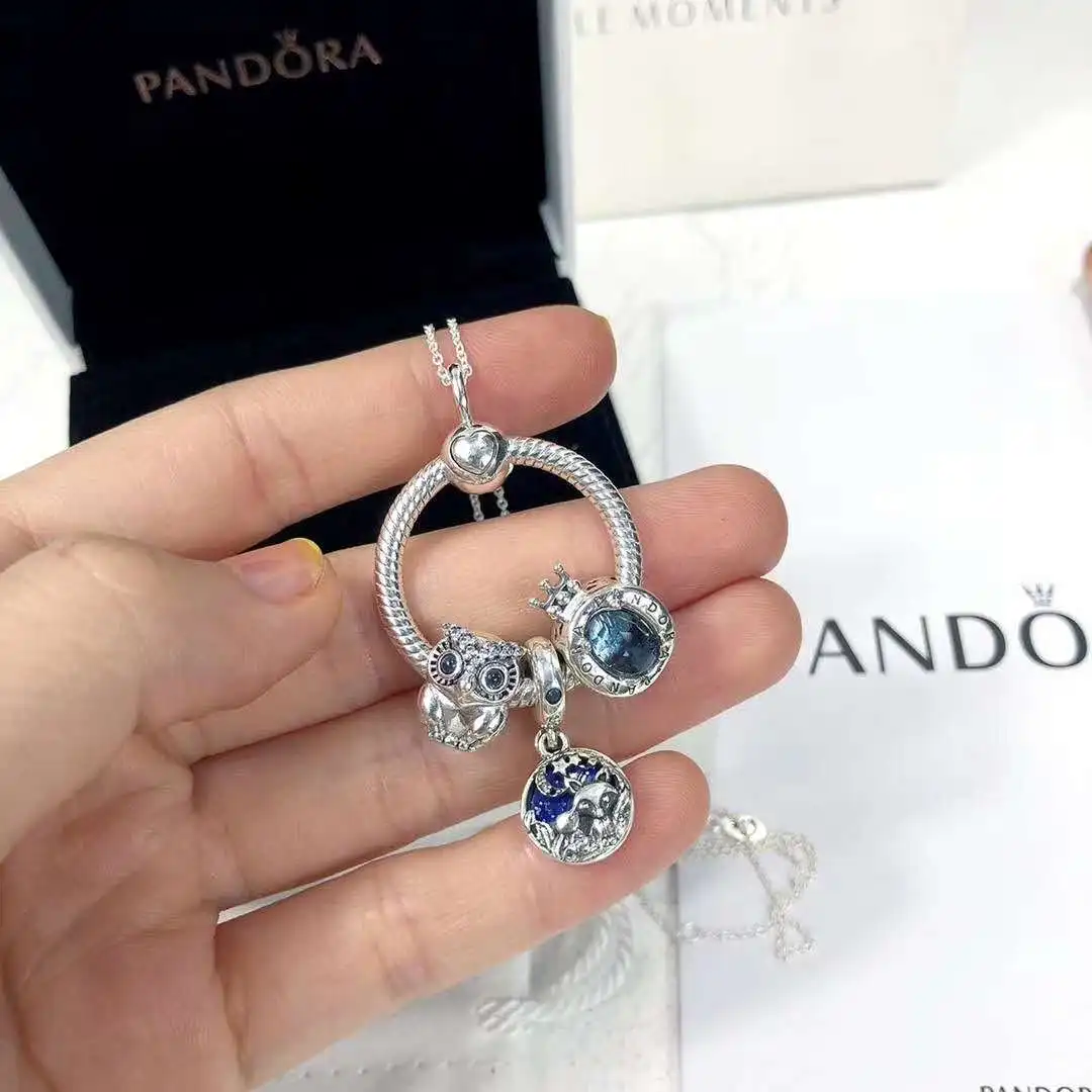 

S925 Silver Necklace Jewelry Set Pendant Fashion Personality Necklace