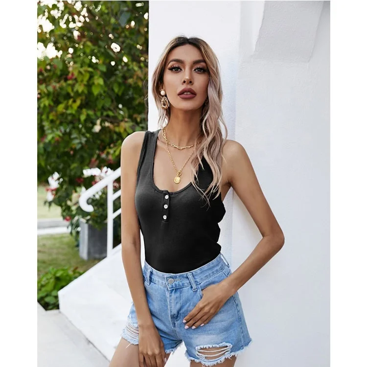 

New Explosive Summer Solid Color Breasted Half Cardigan I Women's Knitted Ladies Blouse Vest Sexy Top Shirts For Women, 100% cotton wear comfortable slim curve
