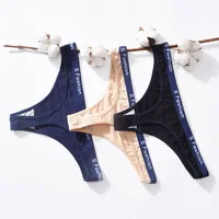 

TuKIIE Letter Soft Sexy Cotton Briefs Lingerie Comfort Underpants Underwear XL Thong G String Women Panties