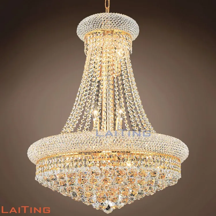 

Zhongshan lamparas de techo pendant lamp crystal philippines chandelier 71006, Gold