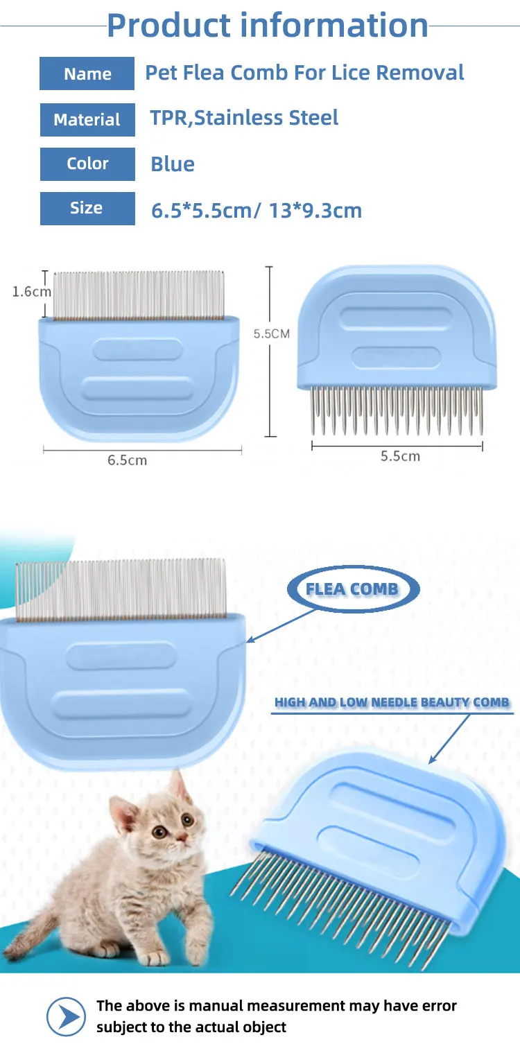 Customizable brush fur double sided knot out pet trimmer plastic dog brush tear stain comb cut cat for matted 