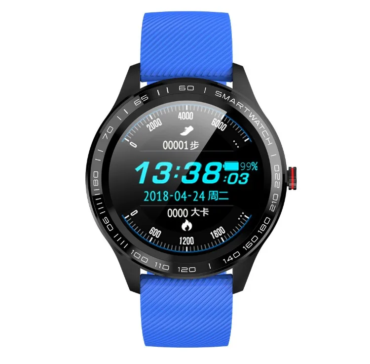 
2019 Amazon HOT Round Touch Screen sport Waterproof smartwatch L9 Smart Watch With Pedometer Heart Rate Monitor 