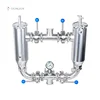 DONJOY SS304 and SS316L high precision filtration air water straight angle duplex filter