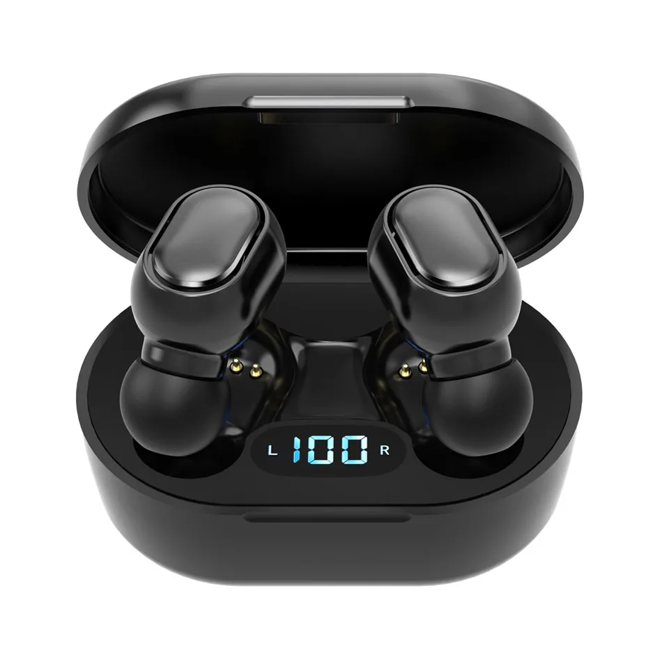 

2020 Free Sample E7S Wireless Blue tooth 5.0 TWS Earbuds LED Display Power Waterproof E7s Tws Blue tooth Earphone