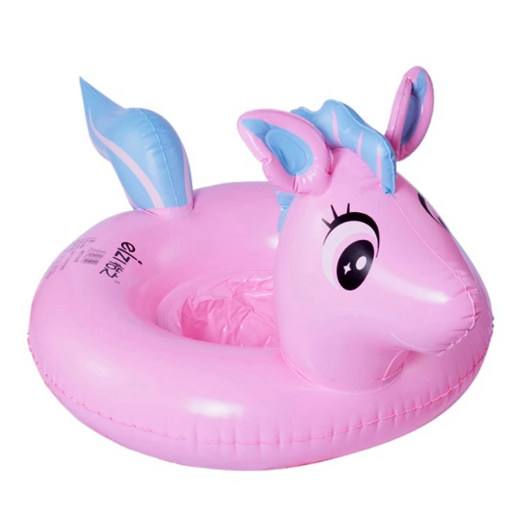 

PVC kids unicorn horse inflatable baby water pool float swim seat swimming ring