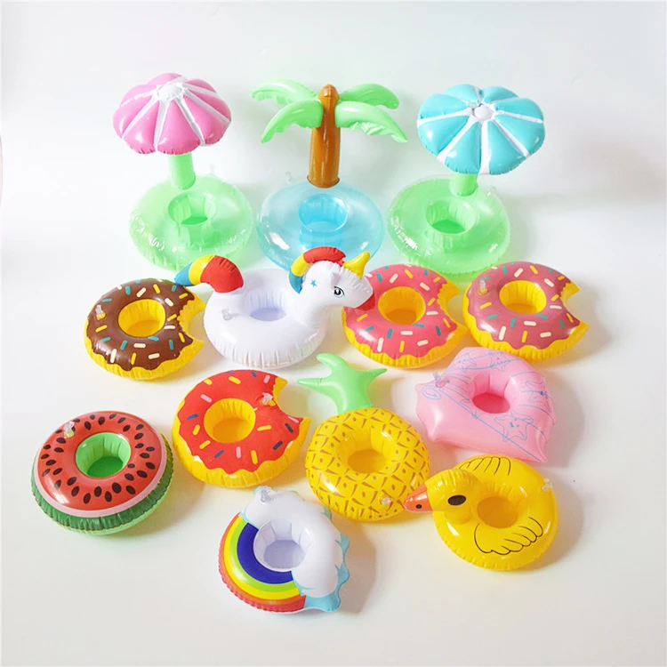 

wholesale portable inflatable pool floating cloud drink cup holder for pool party, Assorted color