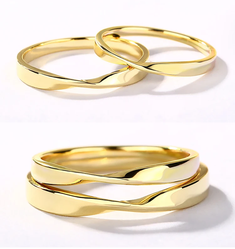 Latest Simple Couple Ring Set Gold Ring Designs For Boys Girl ...