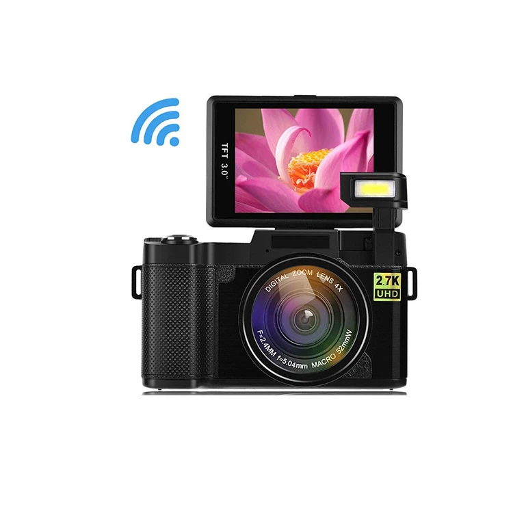 

180 Degree Rotatable Screen With Built in WIFI 4X 3 Inch LCD HD TFT Video Digital Camera