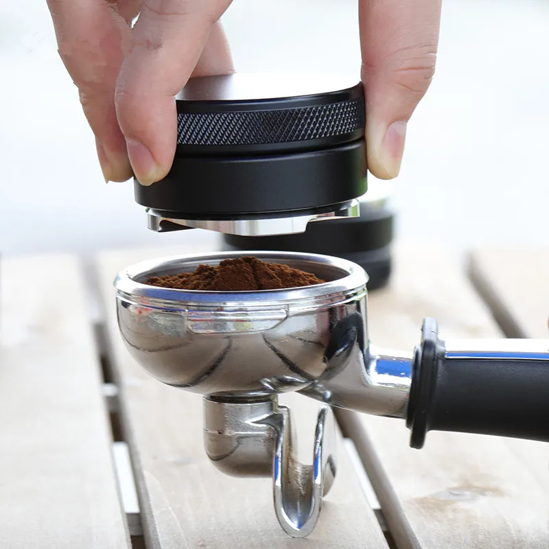 

Coffee Tamper Coffee Distributor/Leveler Tool 49mm 51mm 53mm 58mm Adjustable Grip Handle 304 stainless steel