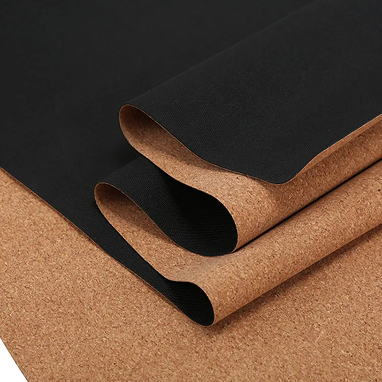 

Hot Wholesale Biodegradable 5mm Custom Printed Organic Eco Friendly Natural Rubber Cork Yoga Mat, Customized color