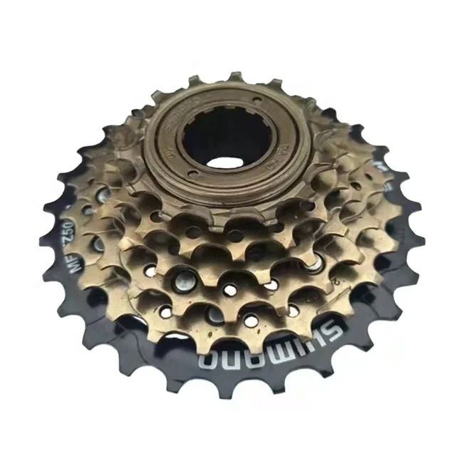 

6 speed bicycle free wheel 28t sprocket cassette bike freewheel, Gold