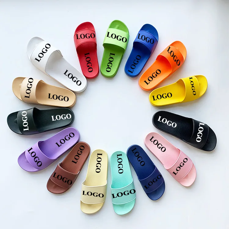 

2023 Wholesale New style with your own design cheap price slippers slides custom Fast Delivery custom slides with logo