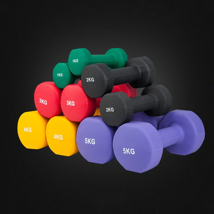 

High Quality Customized Neoprene Dumbbell Set Gym Dumbbell, As picture