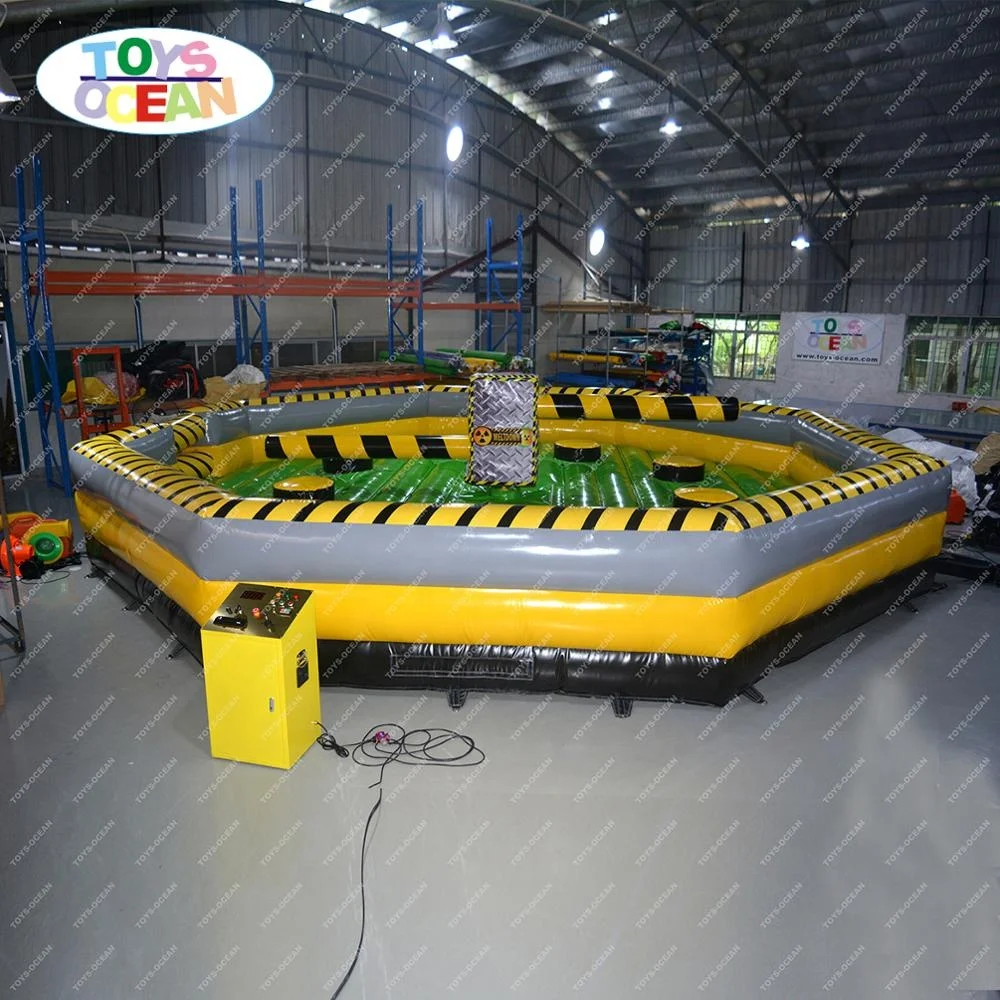7x7m Branded Logo Inflatable Meltdown Wipeout Eliminator Sweeper Game ...
