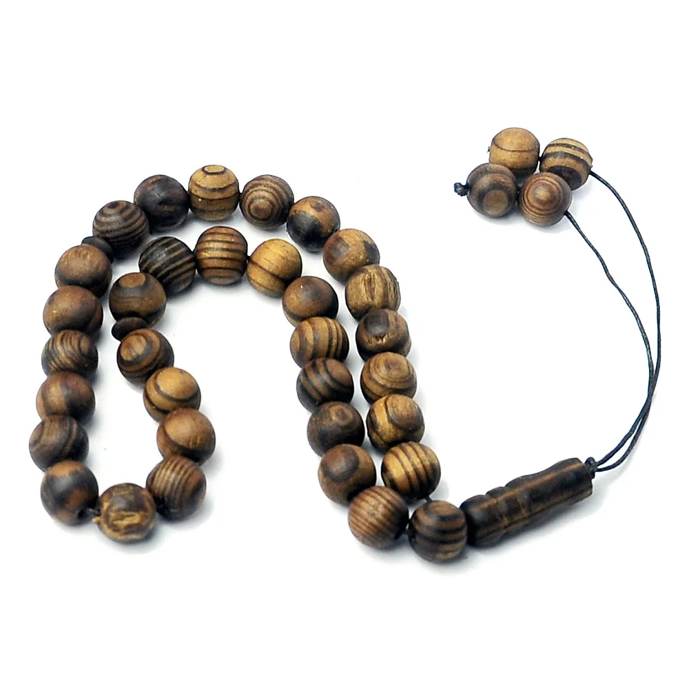 

12mm wholesale Wood Rosary 33 beads Muslim Rosary Round Beads