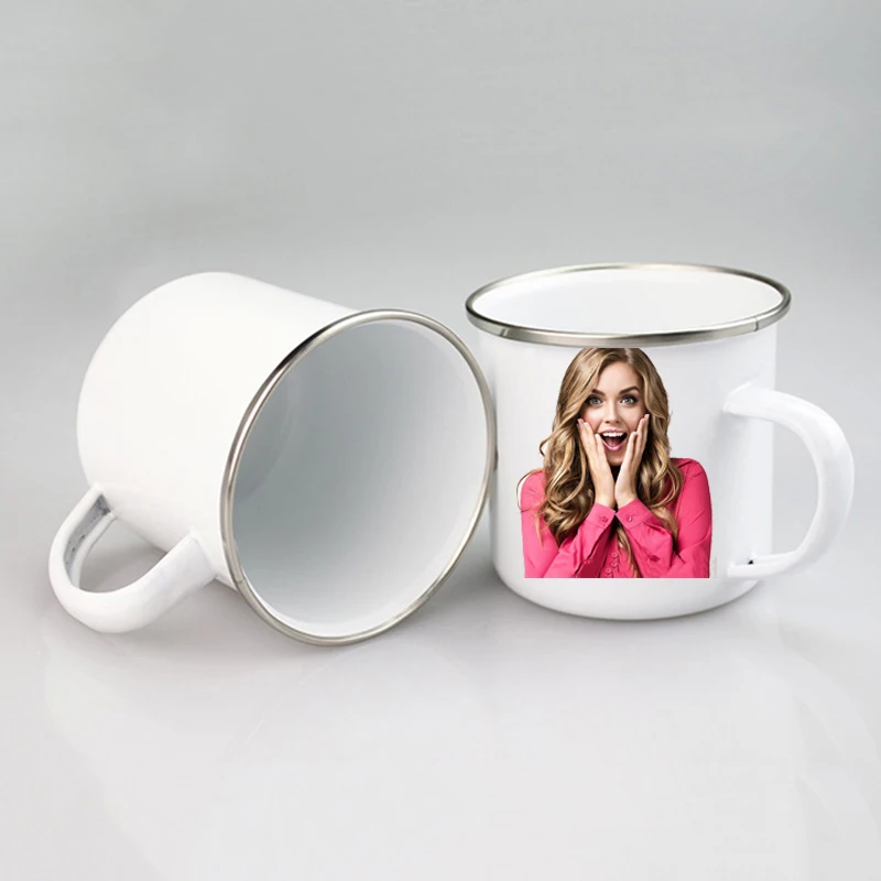 

New Trending Product Enamel Camping Mug Custom High Quality Wholesale Sublimation Enamel custom coffee mugs