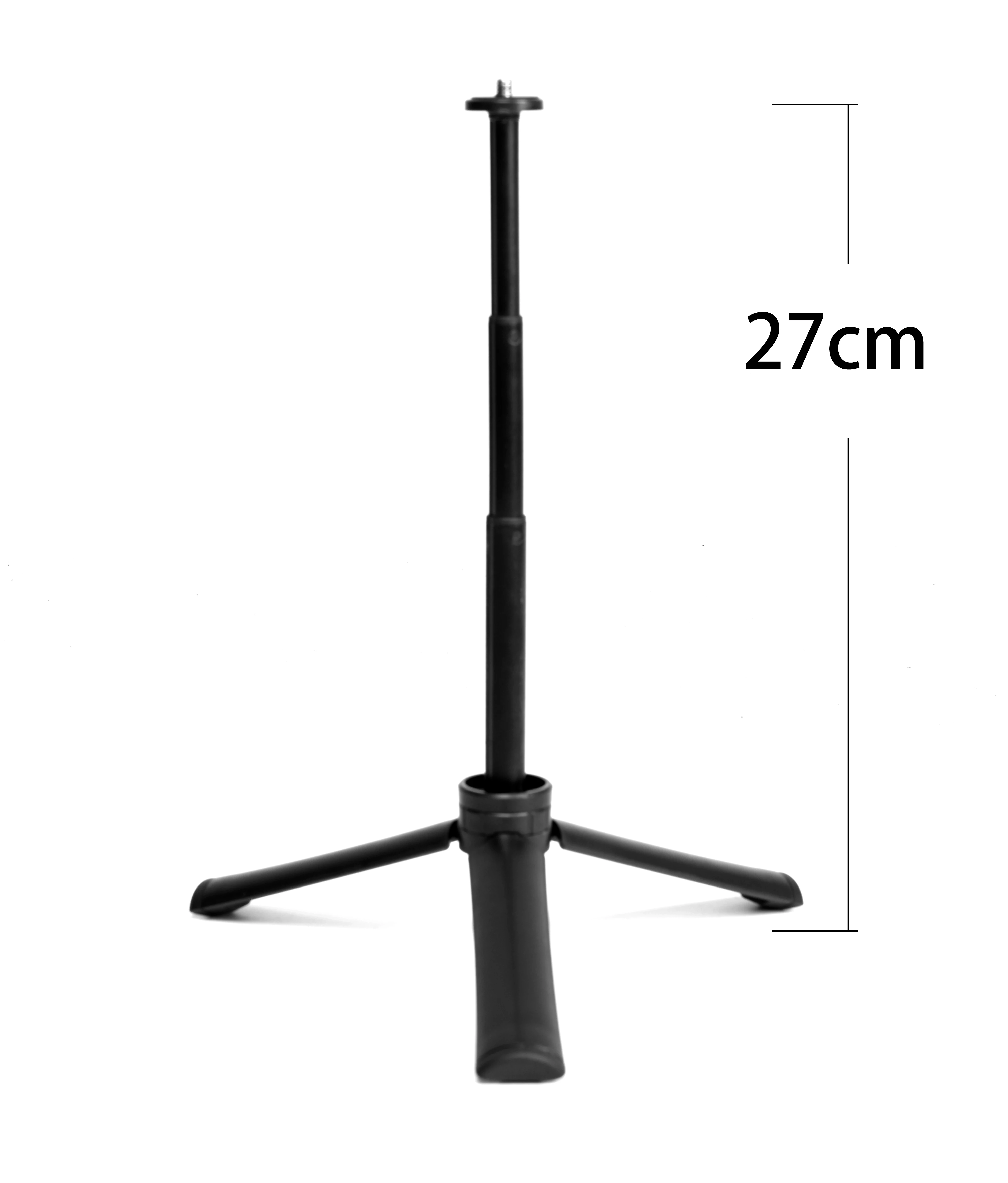 
Stretchable and foldable 2 in 1 tripod with selfie stick, mobile phone holder and bluetooth can remote control 
