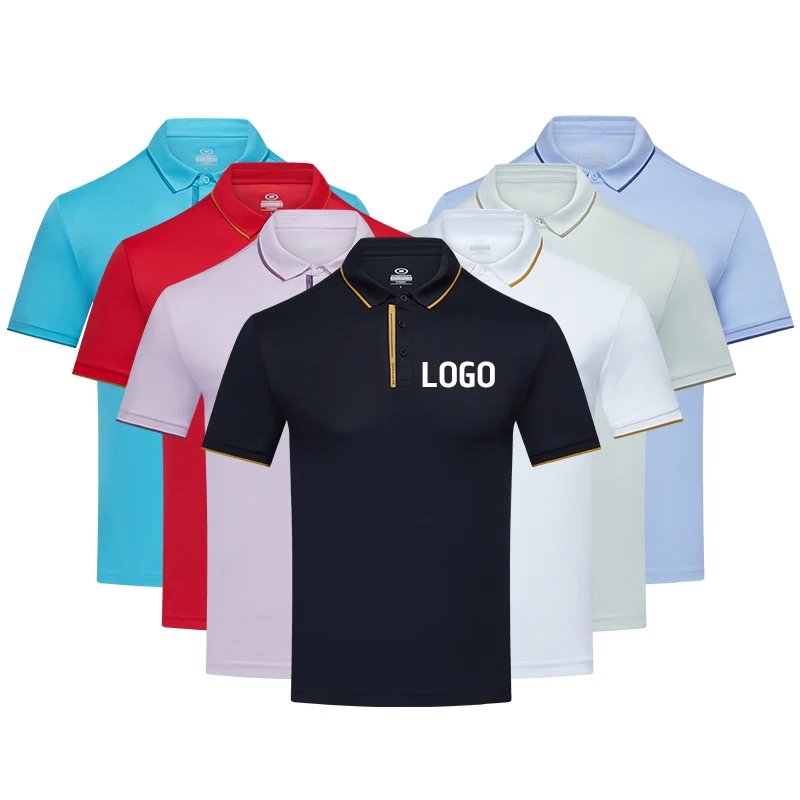 

Personalized Custom Prints Embroidery Logo Polo Shirt Men Sportswear 100% Polyester T-shirt Polo Shirt Factory Wholesale