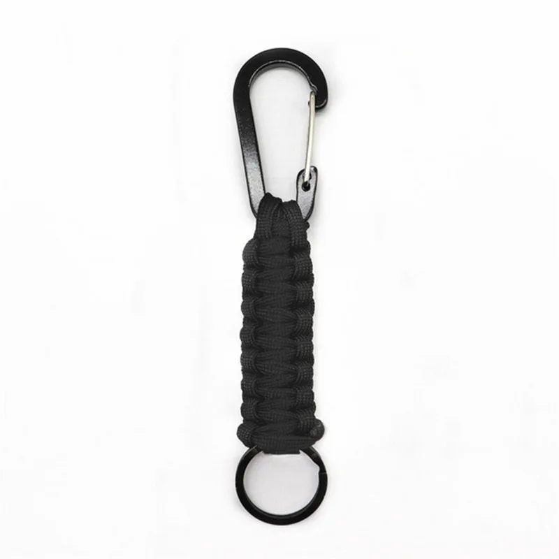 

Outdoor Activity Black Hooks emergency Survival Carabiner Hook Keychain