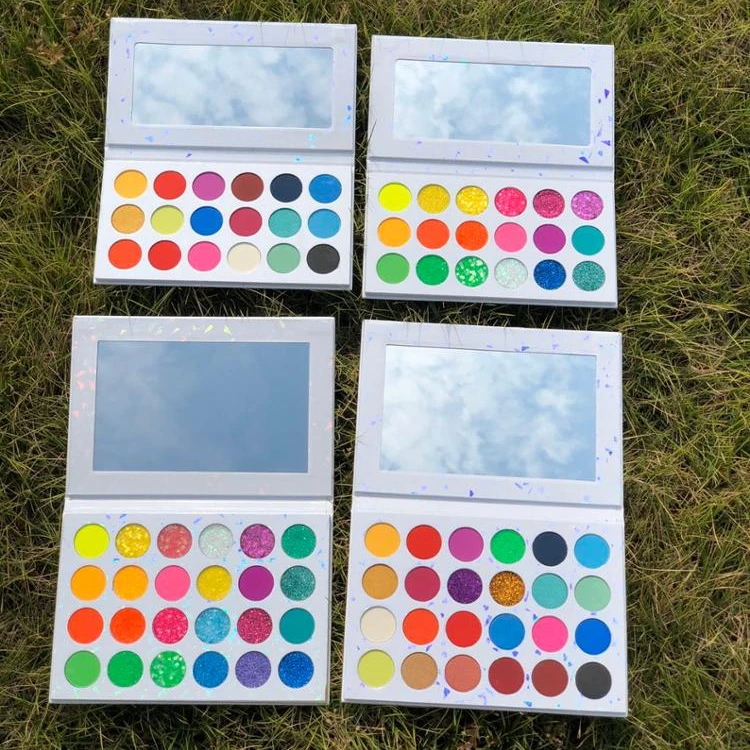 glitter oem nake wholesale make your own brand cosmetics private label eyeshadow palette makeup