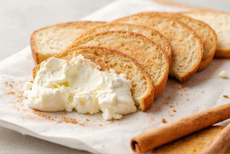Various serving suggestions for cinnamon cream cheese including bagels, pastries, and fruit platters arranged aesthetically