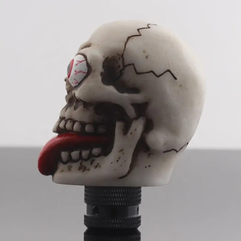 Car Truck Red Tongue Skull Manual Gear Stick Shift Shifter Lever Knob Universal