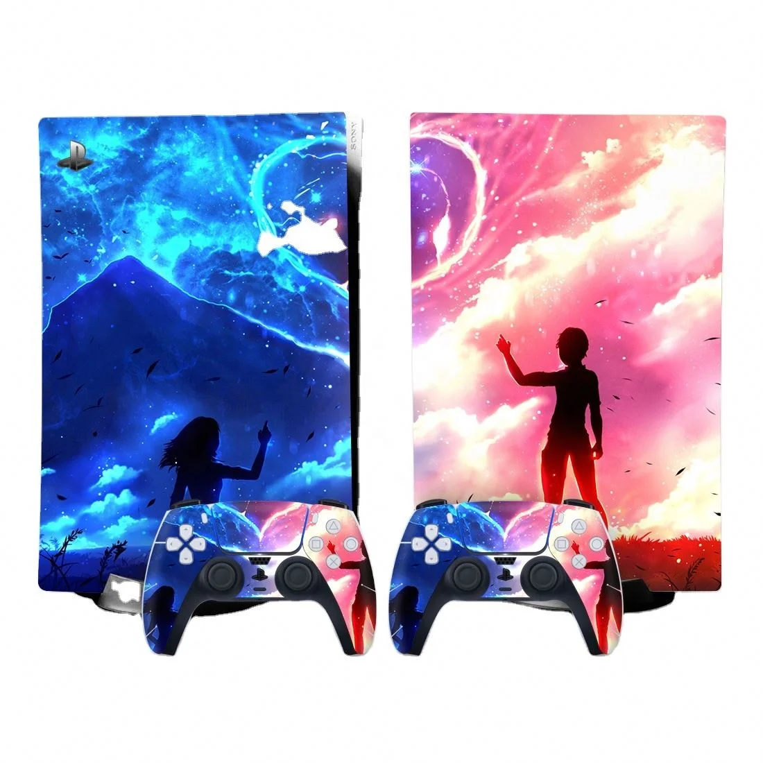 

For Ps5 Controller Vinyl Skin Accessories Cover 4 + 2 Controllers Gamepad Decal Digital Edition