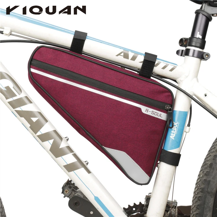 

Hot selling large capacity mountain road bike riding waterproof bicycle top tube bag triangle bike bag