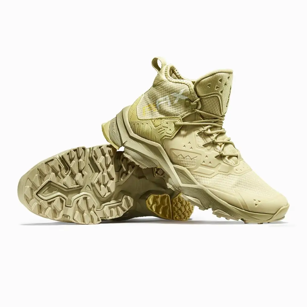 
RAX Men Hiking Boots Anti Slip Breathable Hiking Shoes Backpacking Outdoor Walking Boots 