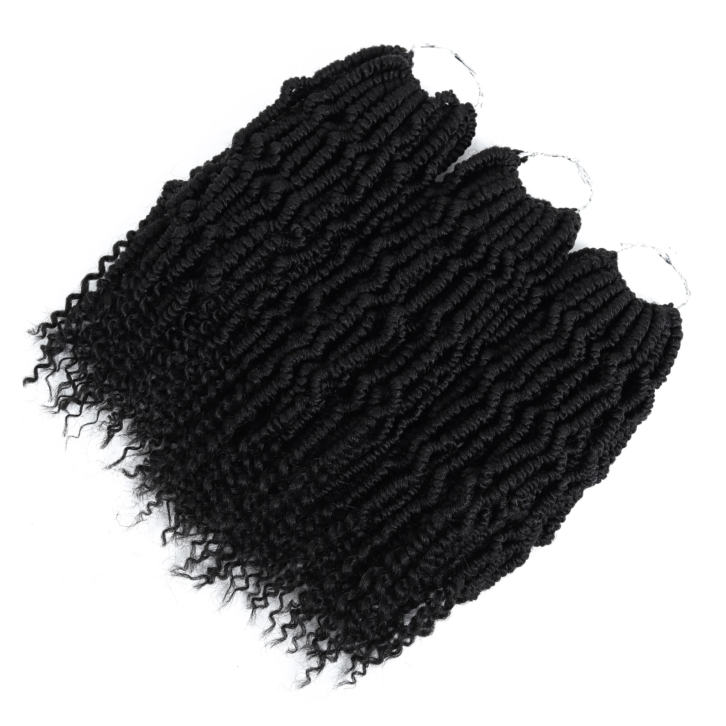 

Cheap Factory Price Synthetic Bomb Pre Twisted Ombre Color Spring Twist Curly Passion Twist Hair Crochet Braid Hair Extensions