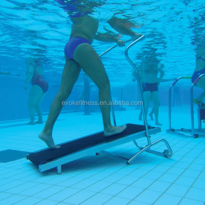 

commercial swimming pool treadmill elderly treadmill, Sliver + black belt