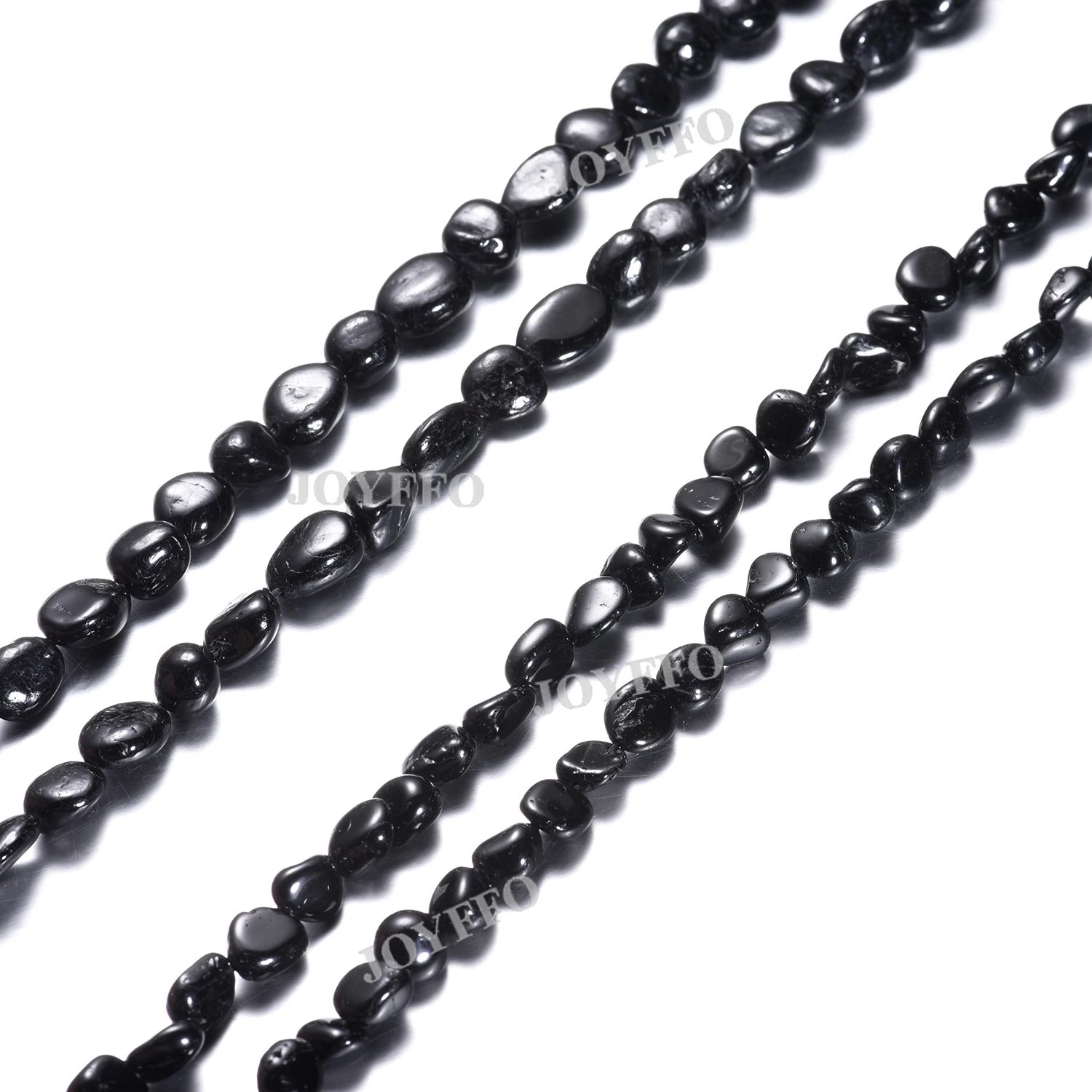 

2020 Wholesale Tourmaline Beads Black Tourmaline Crystal Raw Tourmaline Loose Stones For DIY Bracelet Necklace Jewelry Making, Picture