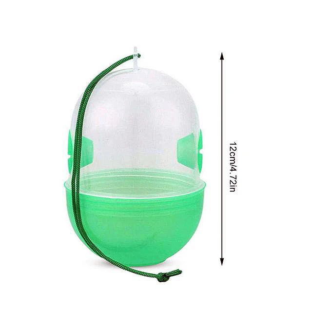 

Wasp Trap Kill Pest Insect Fruit Fly Killer Traps Reject Hornet Catcher Hanging Tree Garden Tools Killing Bee Trapper Wasp Trap, Green