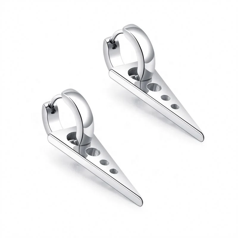 

Fashion Trend Mens Earrings, Silver/black/gold