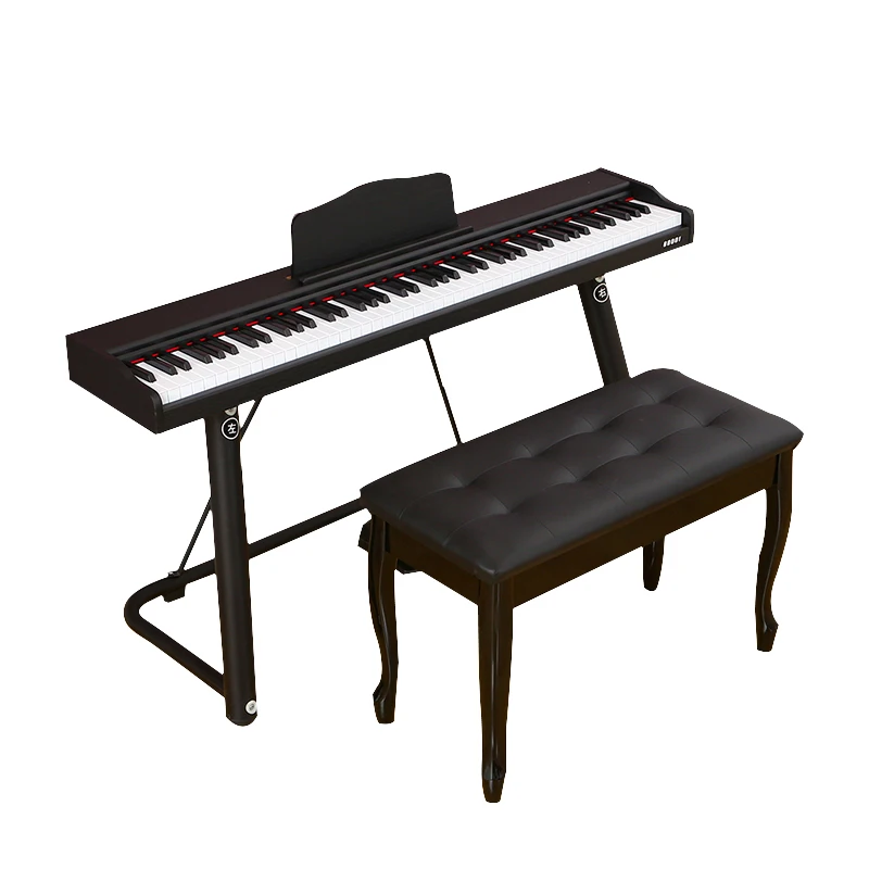 

(88001)Adult children beginner electric piano keyboard 88 key, Black