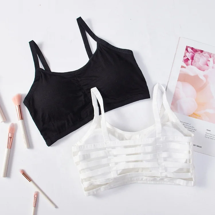 

OUREA sosten chest wrap bralette top vest girl in seamless bra no steel ring brassiere push up elastic cotton female women bra, Custom made