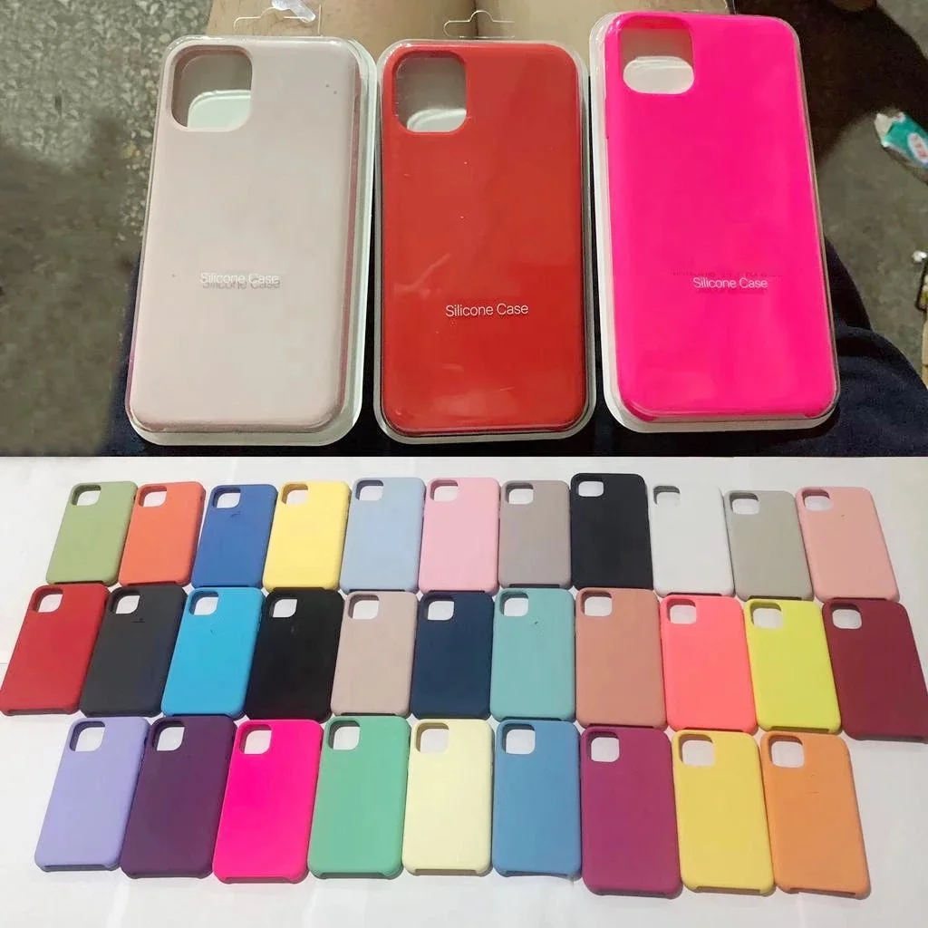 

Liquid Silicone Case for iPhone 13 12 11 Pro Max Mini Full Cover Phone Case for Apple iPhone 6 6s 7 8 Plus X XR XS Max SE 2021