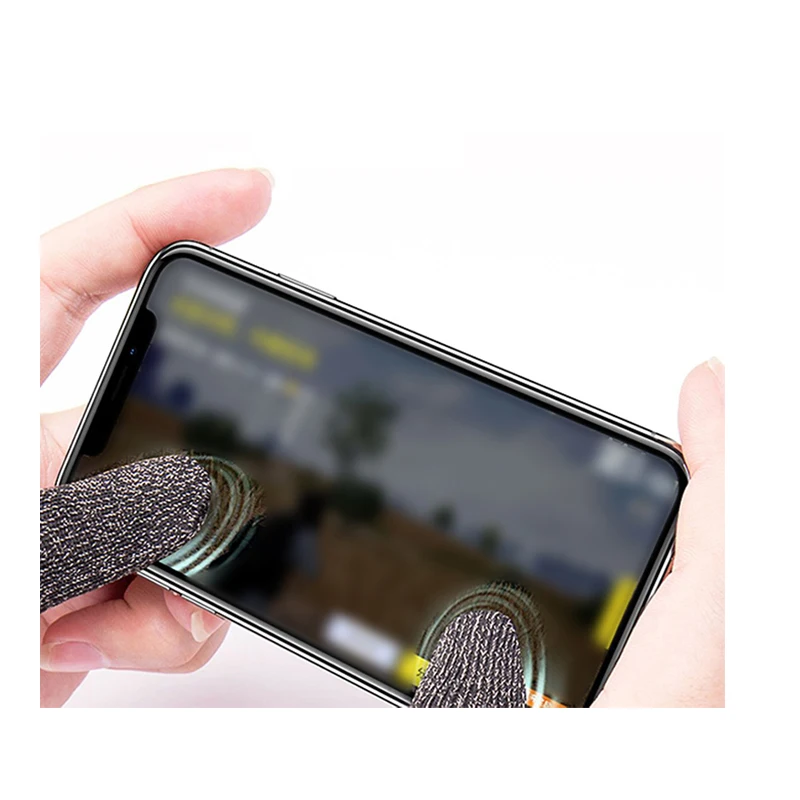 

Copper fiber Mobile Finger Sleeve Cots Touch screen Game Controller Sweatproof Gloves Phone Gaming