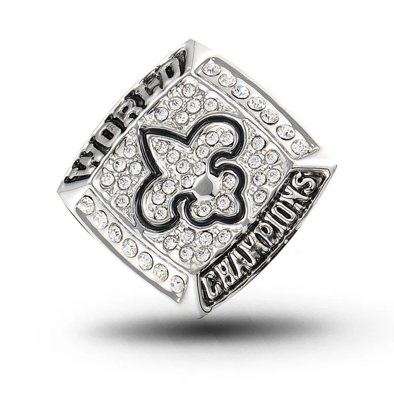 

2009 American NFL New Orleans Saints Championship Glitter Ring Wholesale Customized, As the picture