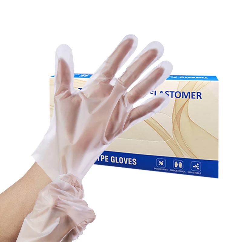 

TPE Gloves, CPE Gloves, TPU Gloves, Clear or blue or customized