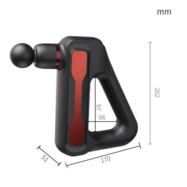 

2021 Triangle massage gun 32 gear 30W powerful sports fit pulse chiropractic adjusting deep issue booster massage gun