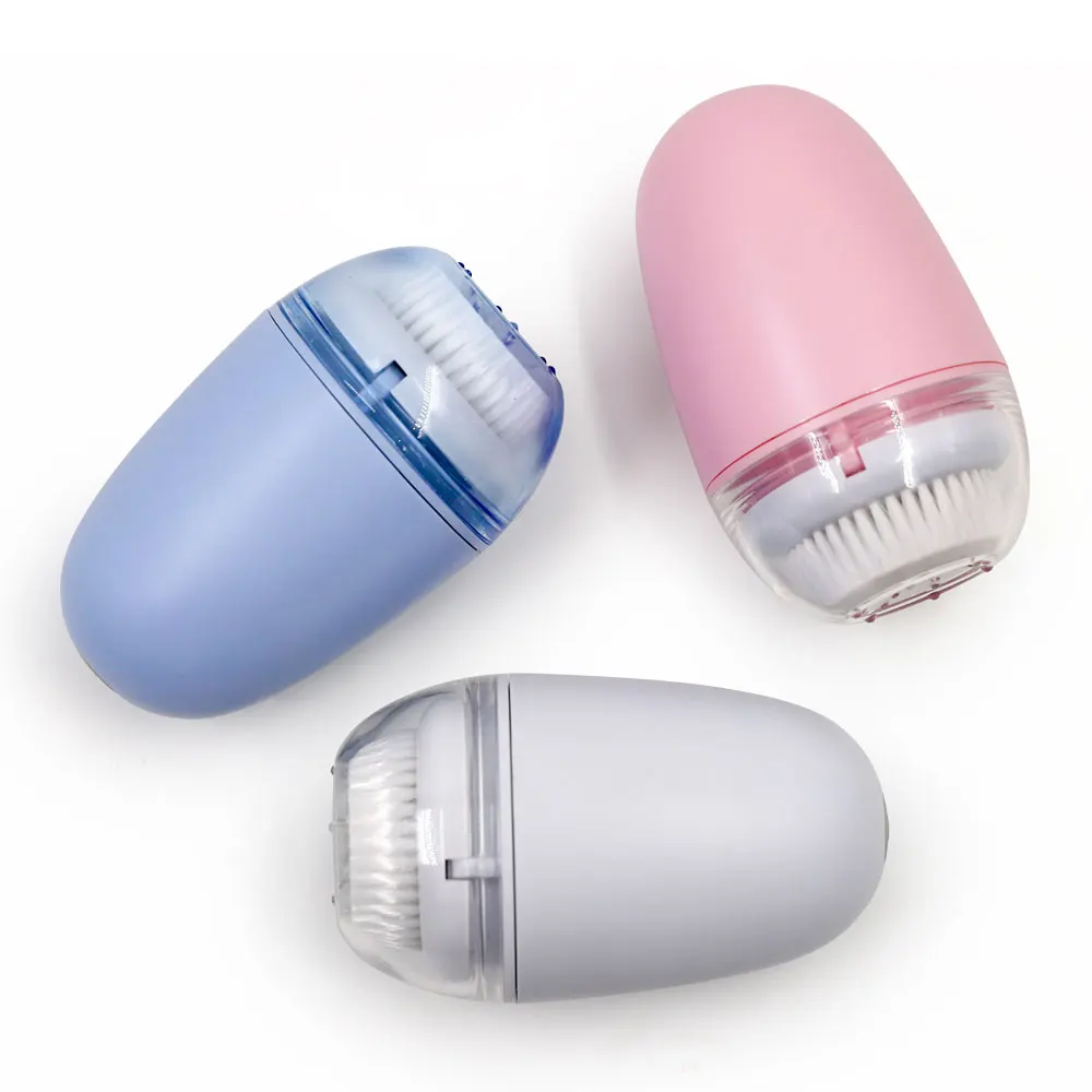 

Portable mini face brush electric facial cleansing brush, White / pink / blue